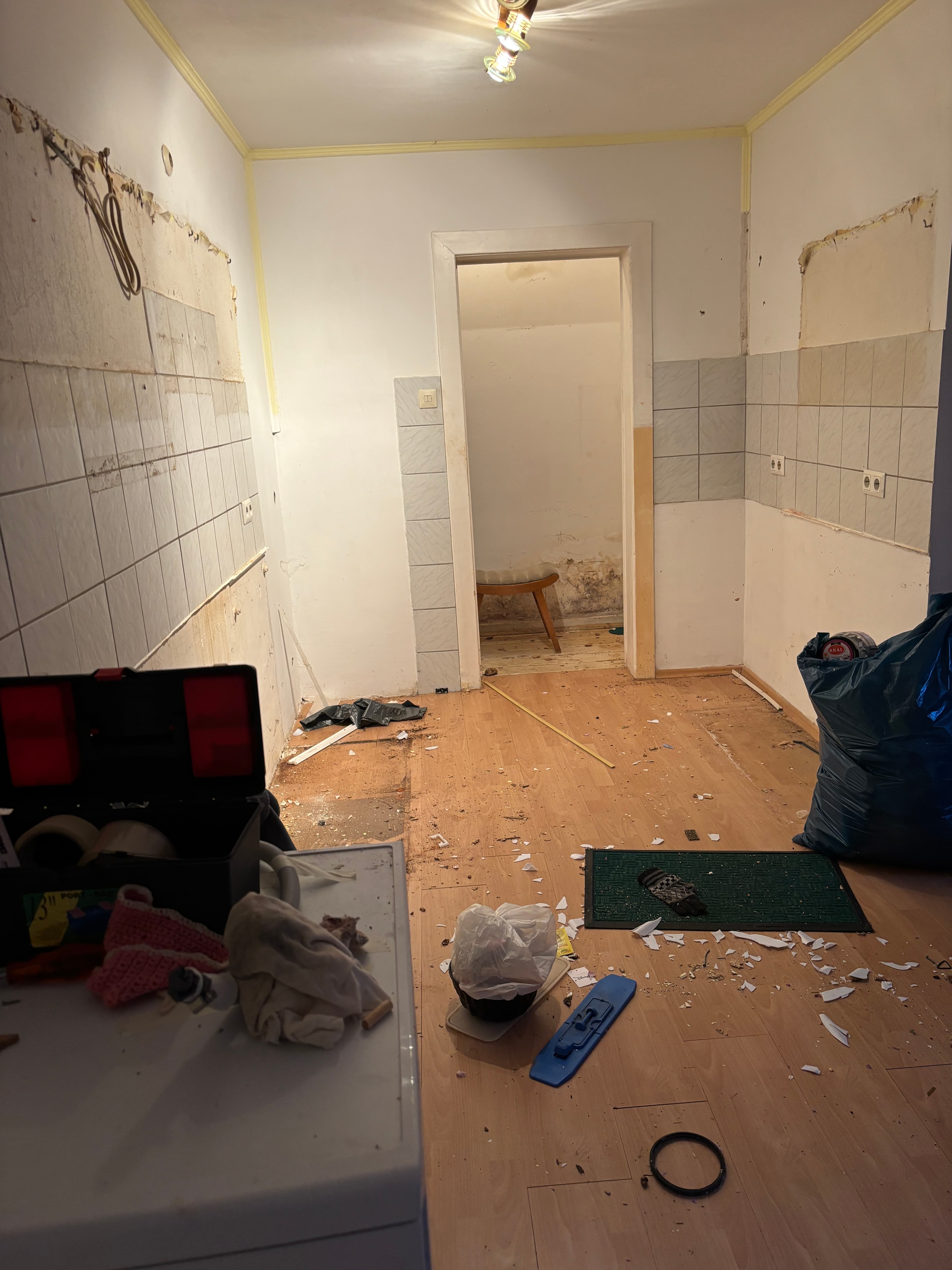 Küche während der Räumung durch unser Team